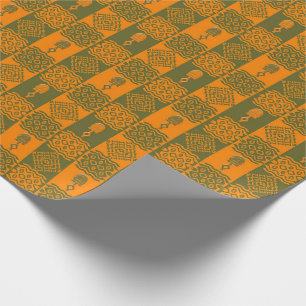 Papier Cadeau Africain géométrique ethnique