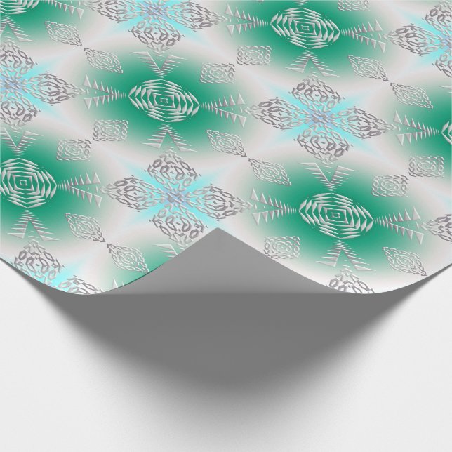 Papier Cadeau Africain géométrique ethnique (Coin)