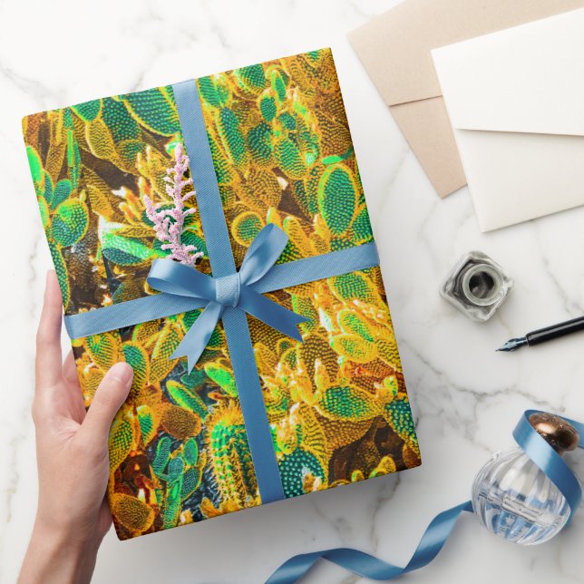 Papier Cadeau Afrique Désert Cactus Plantes Prickly Pear (Cadeaux)