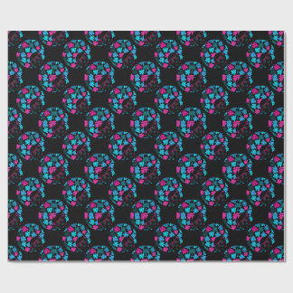 Papier Cadeau Afro Diva Turquoise & Rose Chaud