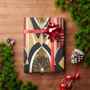 Papier Cadeau Afrocentric Christmas sans couture - 30 pouces x 3