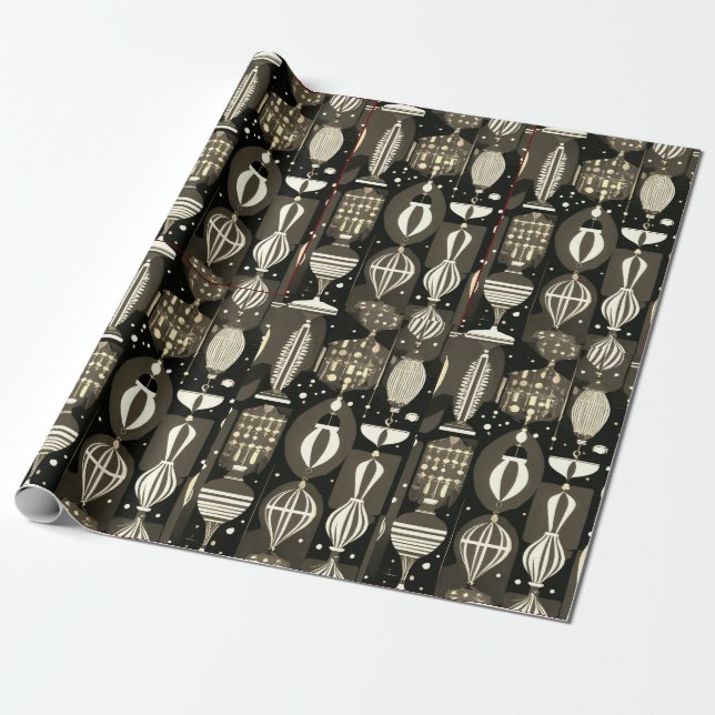 Papier Cadeau Afrocentric Christmas sans couture - 30pouces x 6p (Déroulé)