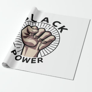 Papier Cadeau Afrocentrique Black Power