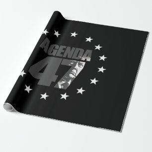 Papier Cadeau Agenda 47 Campagne patriotique de réélection de Tr