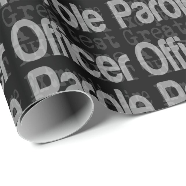 Papier Cadeau Agent de libération conditionnelle Extraordinaire (Coin rond)