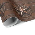 Papier Cadeau Agritourisme rustique Cowboy Western Country Texas<br><div class="desc">Enveloppez vos cadeaux avec style avec notre Rustic Farmhouse Cowboy Western Country Texas Star Wrapping Paper. Doté d'un superbe design Texas star, ce papier d'emballage de haute qualité ajoute une touche de charme occidental à tout présent. Parfait pour les anniversaires, les fêtes ou les occasions spéciales, il complète les fêtes...</div>