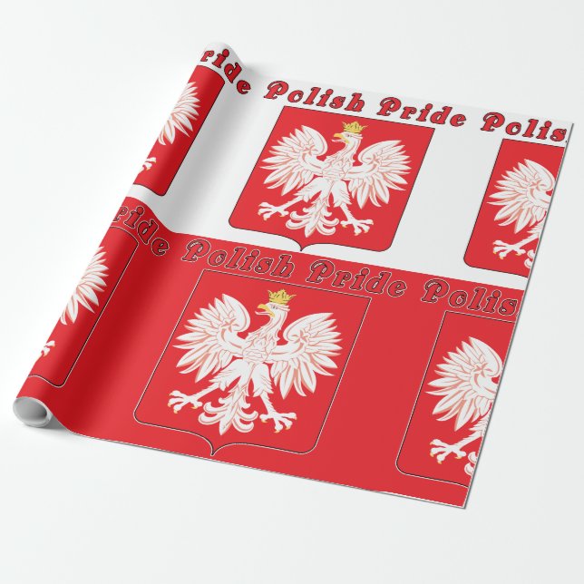 Papier Cadeau Aigle de la fierté polonaise (Déroulé)