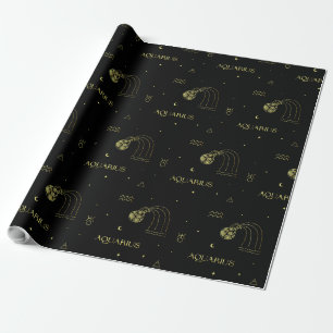 Papier Cadeau Aiguille du zodiaque d'Aquarius