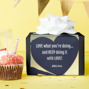 Papier Cadeau AIMER ce que vous faites envelopper cadeau - Adiel