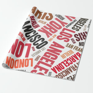 Papier Cadeau Aimer voyager
