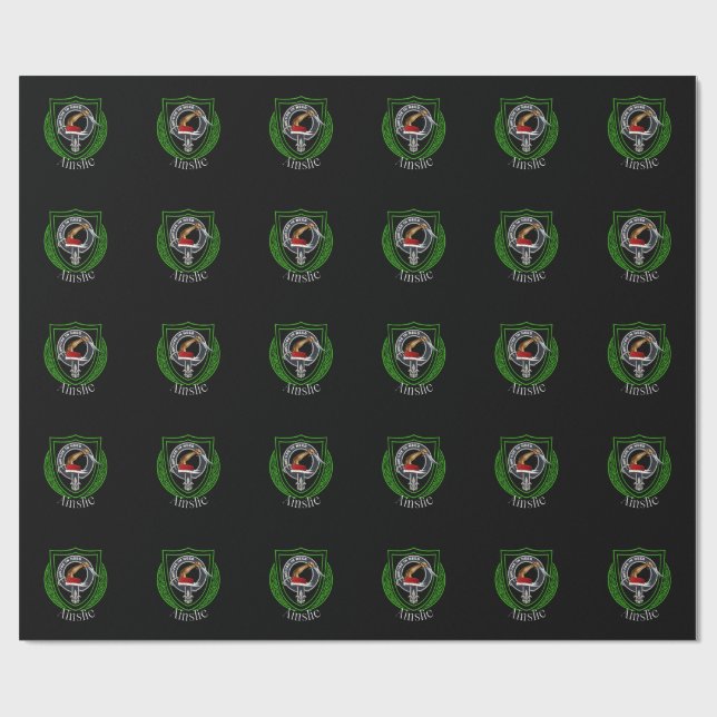 Papier Cadeau Ainslie Scottish Clan Crest (Plat)