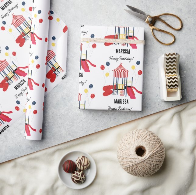 Papier Cadeau Aire de jeu Enfants Garçons Filles Anniversaire No (Artisanat)