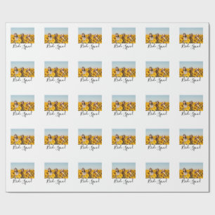 Papier Cadeau Ajoutez votre nom photo bridesmaid squad marié par