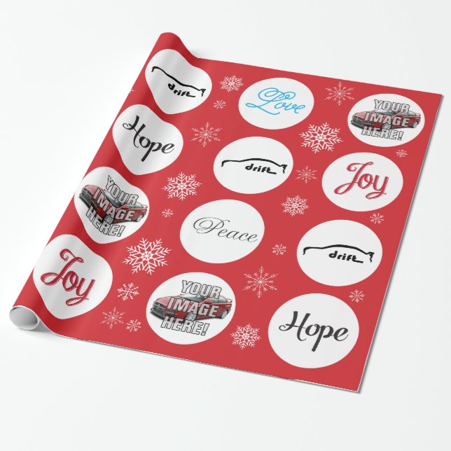 Papier Cadeau Ajoutez votre photo ! Mitsubishi Evo X (Déroulé)