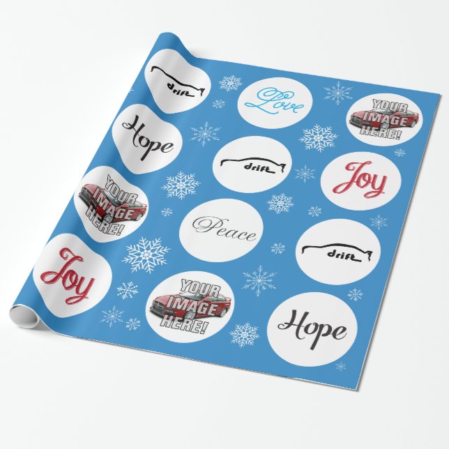 Papier Cadeau Ajoutez votre photo ! Mitsubishi Evo X (Déroulé)