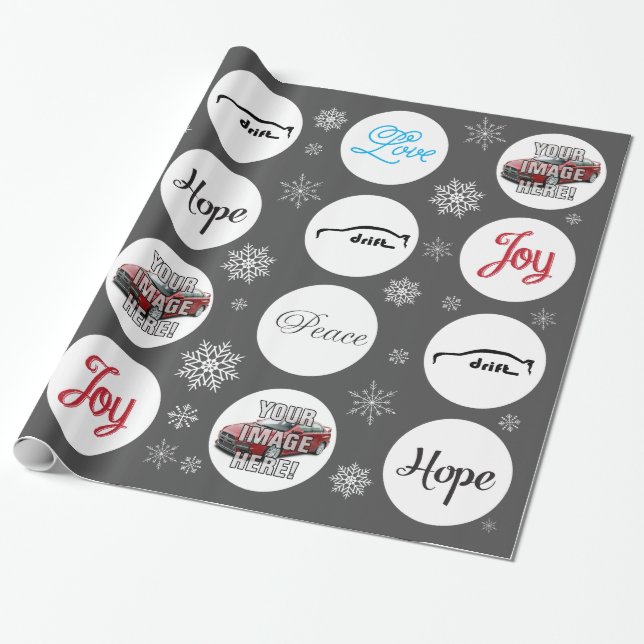 Papier Cadeau Ajoutez votre photo ! Mitsubishi Evo X (Déroulé)