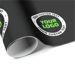 Papier Cadeau Ajoutez votre propre logo d'entreprise ou design t