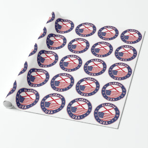 Papier Cadeau Alabama, États-Unis, T-shirt Alabama, Alabama