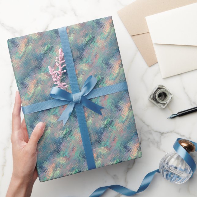 Papier Cadeau Alexandrite Blue Glassy Texture (Cadeaux)