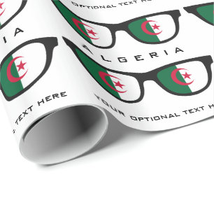 Papier Cadeau Algérie Shades texte personnalisé et emballage cad