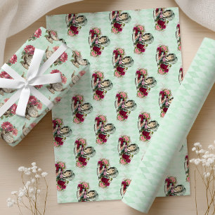 Papier cadeau Alice au pays des merveilles à l'heu