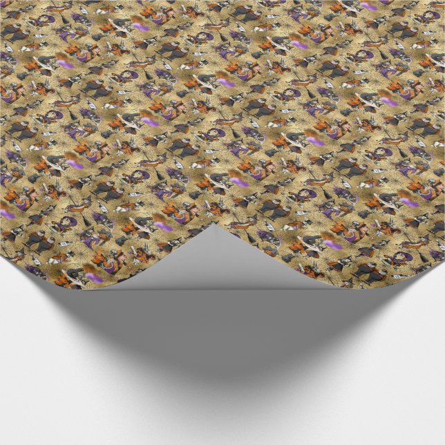 Papier Cadeau Alice au pays des merveilles en Halloween Thème Co (Coin)