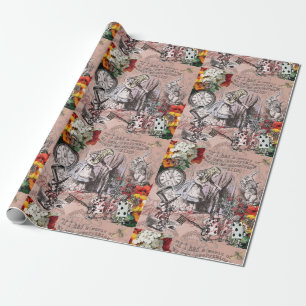 Papier Cadeau Alice rideau absurdité merveilleux classique