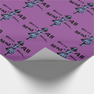 Papier Cadeau Alice vintage étirée au pays des merveilles