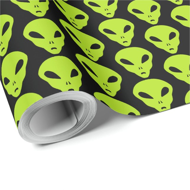 Papier Cadeau Alien (Coin rond)