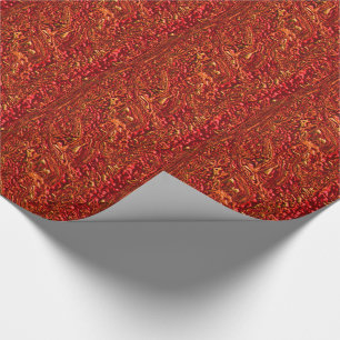 Papier Cadeau Alien Orange (Bubbling Lava)