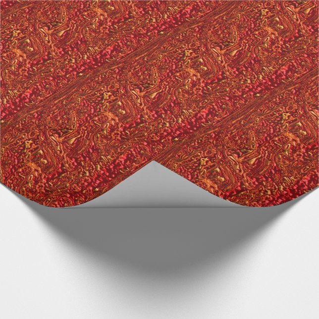 Papier Cadeau Alien Orange (Bubbling Lava) (Coin)