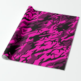 Papier Cadeau Alien Pink Camo