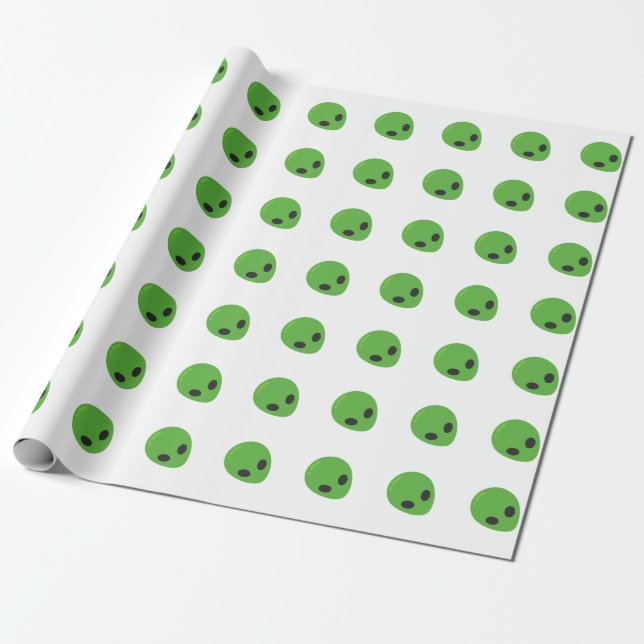 Papier Cadeau aliens émoji (Déroulé)