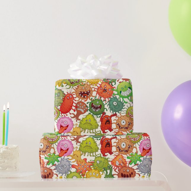 Papier Cadeau Aliens n'Monstres Envelopper du papier (Cadeaux de fête)