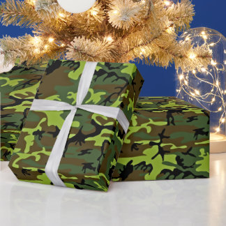 Papier Cadeau All-occasion green/black hunter camouflage
