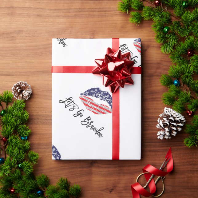 Papier Cadeau Allez Brandon Joe Biden (Cadeau de vacances)