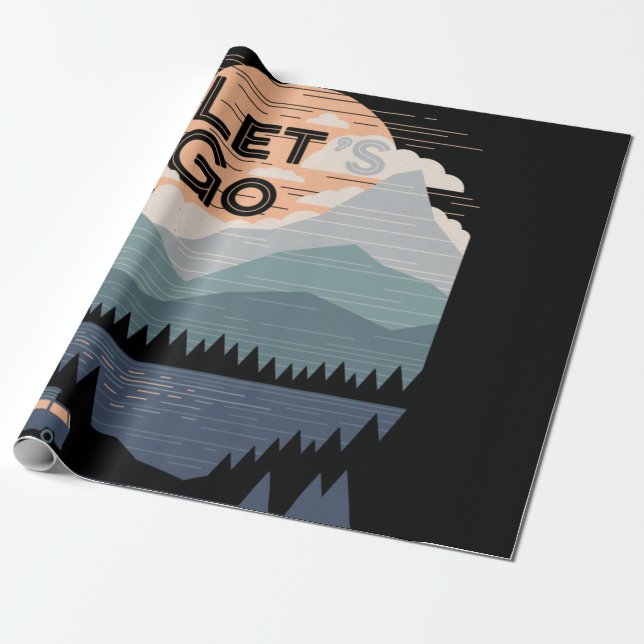 Papier Cadeau Allez Camping, Go Camp (Déroulé)