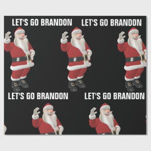 Papier Cadeau ALLONS BRANDON CHRISTMAS PÈRE NOËL Wrapping Pape