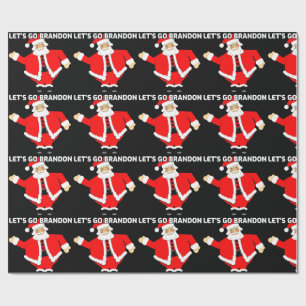 Papier Cadeau ALLONS BRANDON CHRISTMAS PÈRE NOËL Wrapping Paper.