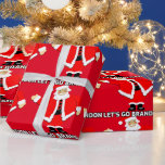 Papier Cadeau ALLONS BRANDON CHRISTMAS PÈRE NOËL Wrapping Paper.<br><div class="desc">ALLONS BRANDON CHRISTMAS WRAPPING PAPER</div>