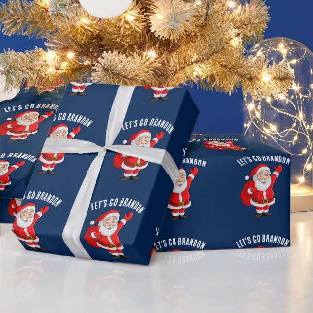 PAPIER CADEAU ALLONS BRANDON SANTA CLAUS NOËL (Vacances)