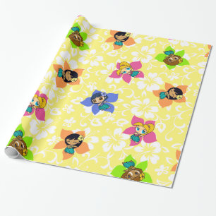 Papier Cadeau Aloha Honeys Hawaiian Hula Girl Wrapper Paper