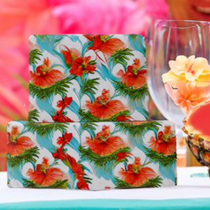 Papier Cadeau Aloha tropical Aloha floral Aquarelle
