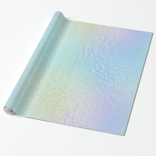Papier Cadeau Aluminium 4 iridescents de Faux - toutes les (Déroulé)