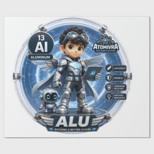 Papier Cadeau Aluminium  ATOMIVRA
