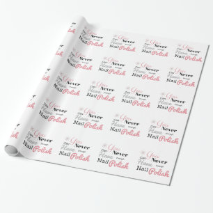 Papier Cadeau Amant de vernis à ongles