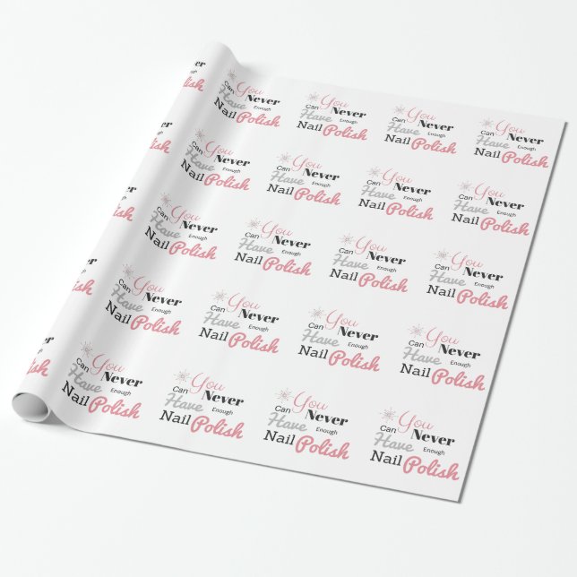 Papier Cadeau Amant de vernis à ongles (Déroulé)