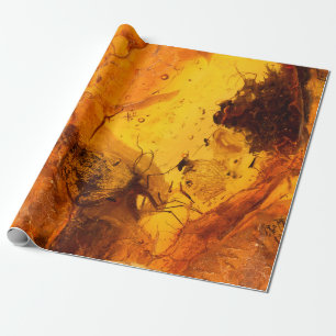Papier Cadeau Amber stone texture