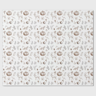 Papier Cadeau Ambiance Automne Cosy