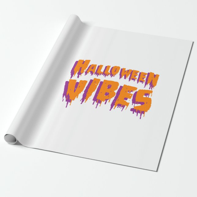 Papier Cadeau Ambiance d'Halloween (Déroulé)